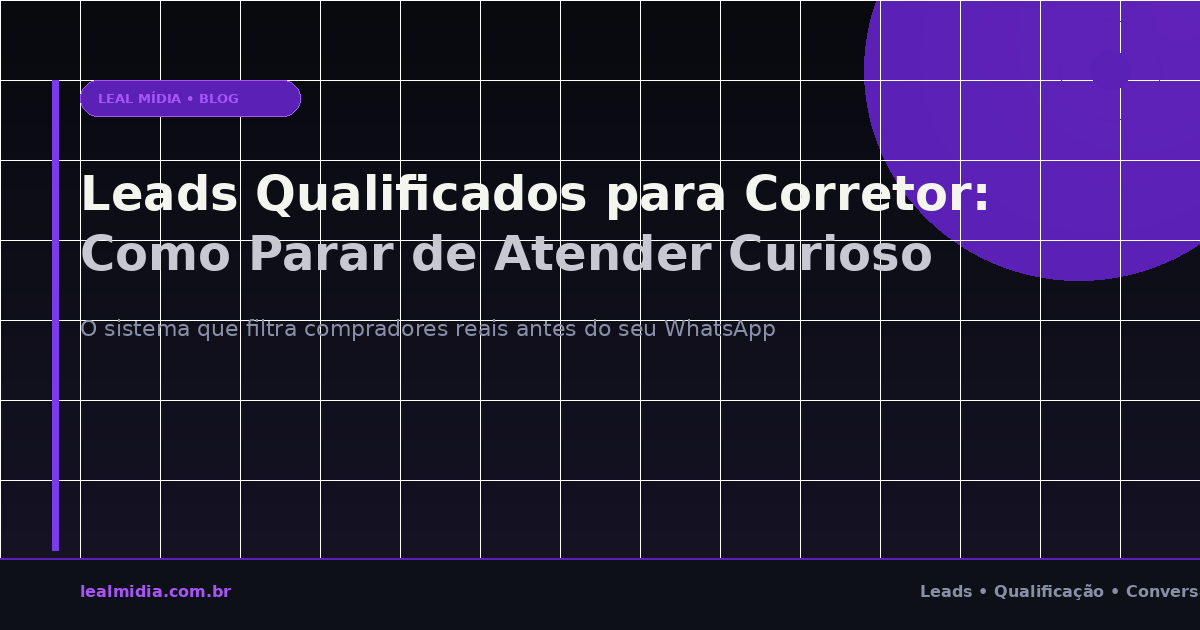 Leads Qualificados para Corretor de Imóveis: Como Parar de Atender Curioso